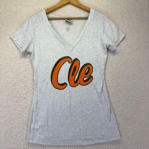 Where I'm From Cleveland Ohio V-Neck Tee Shirt Made in USA Medium
